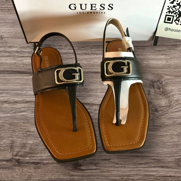 Guess Gwarenna Slingback Thong Sandals NIB Size 9 - Picture 3 of 8